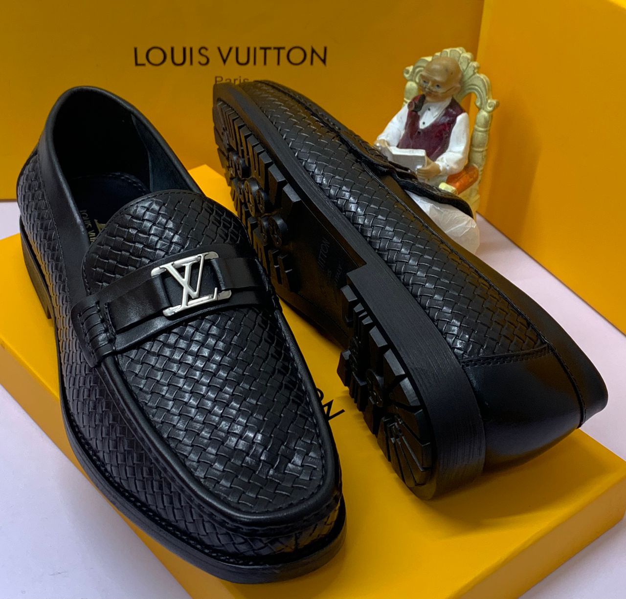 Premium Woven Leather Loafers